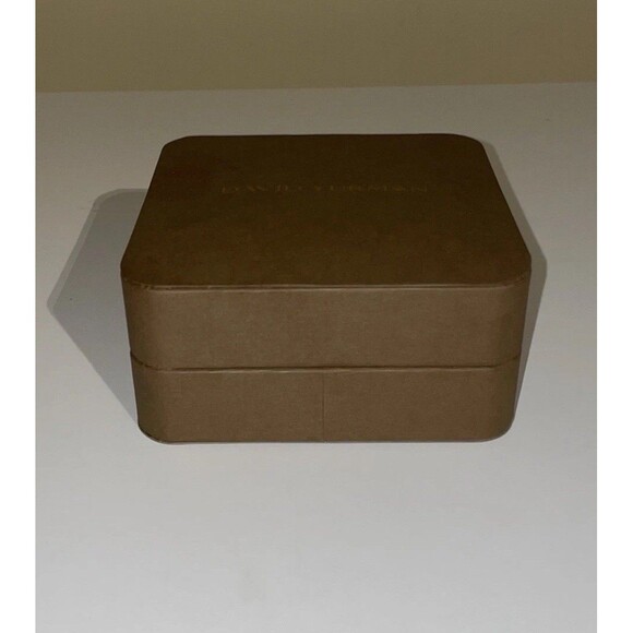 David Yurman Empty Brown Jewelry Box Size 4.5” X 4.5” X 2” Mint - Picture 3 of 8